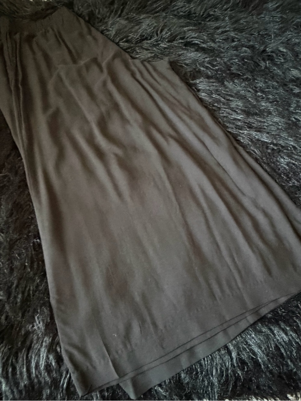 H&M Black Elastic Waist Wide Leg Viscose Pants - Picture 5 of 7